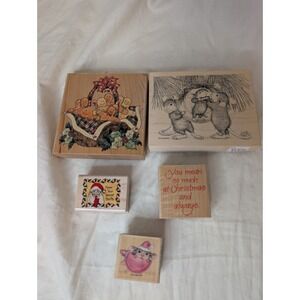 Susan Winget Penny Black Gingerbread Basket Stamp Christmas Holiday Bundle